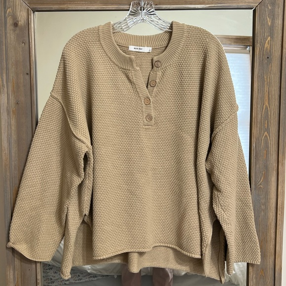 Henley sweater size L. Bought from Vici. - Picture 1 of 3